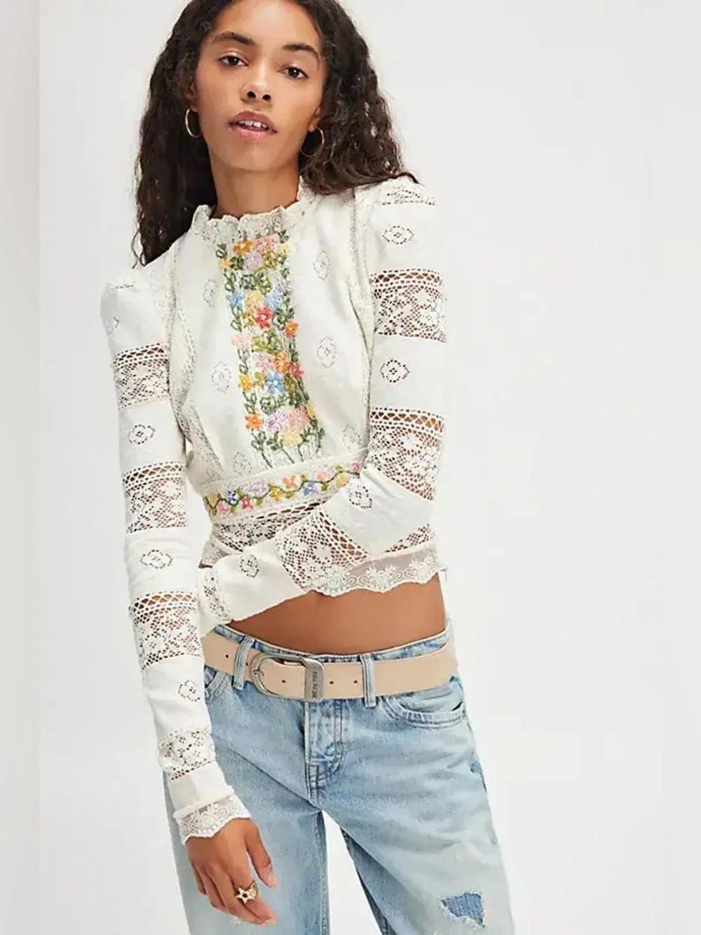 NWT! FP Free People Garden Grace Top Sz XS